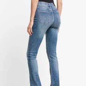 Express skyscraper mid rise jeans